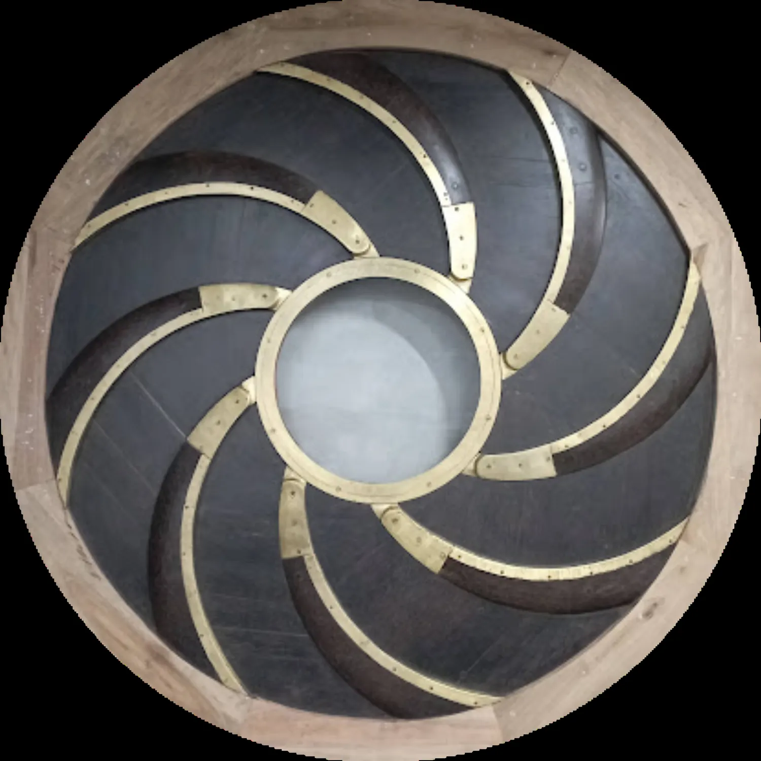 Machined tea roller table with battens